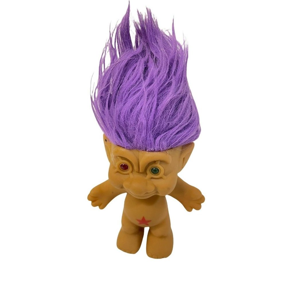 Vintage Troll Doll Rainbow Hair Bright Of America‎ Inc